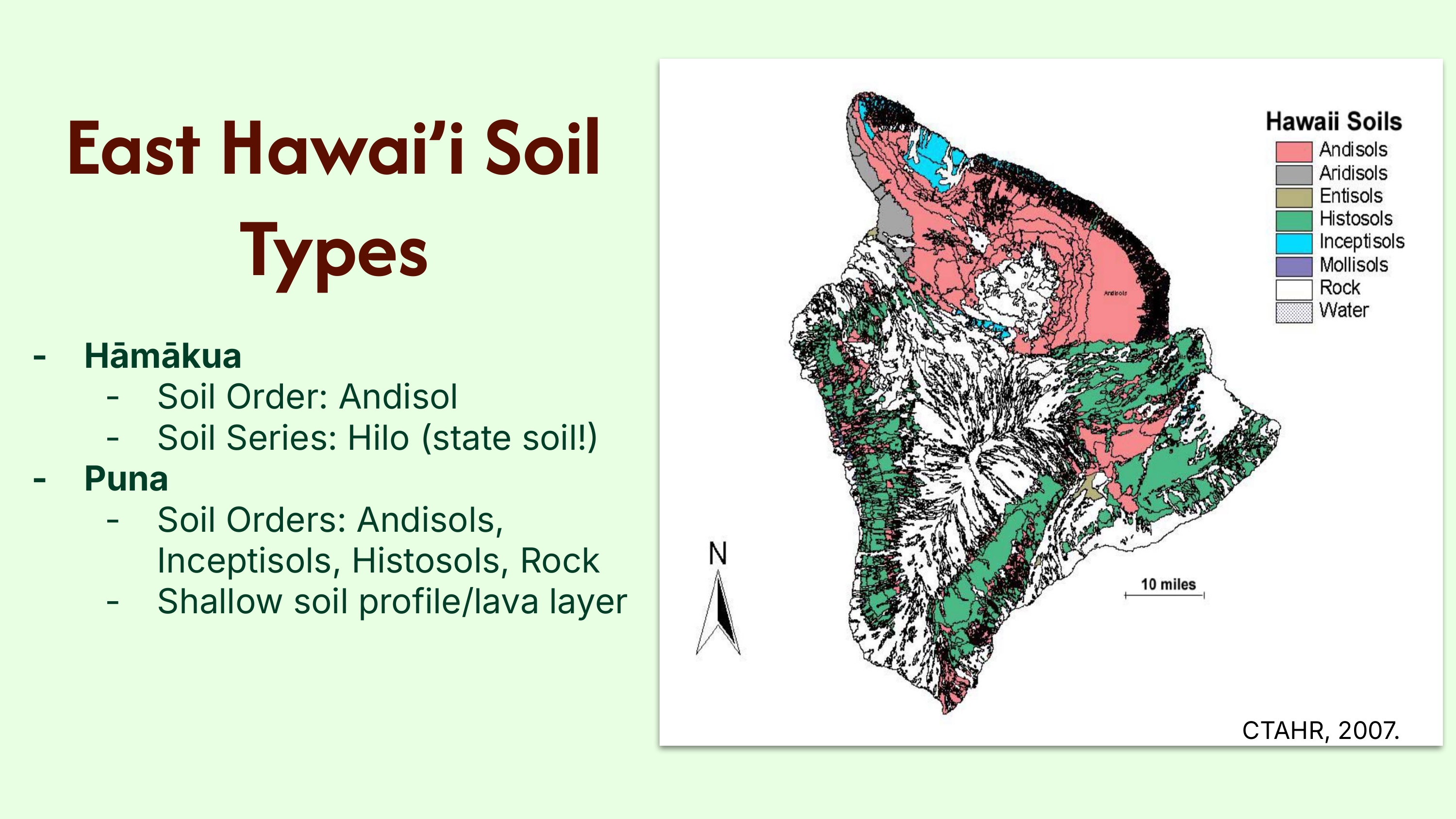 Soil characteristics for cacao