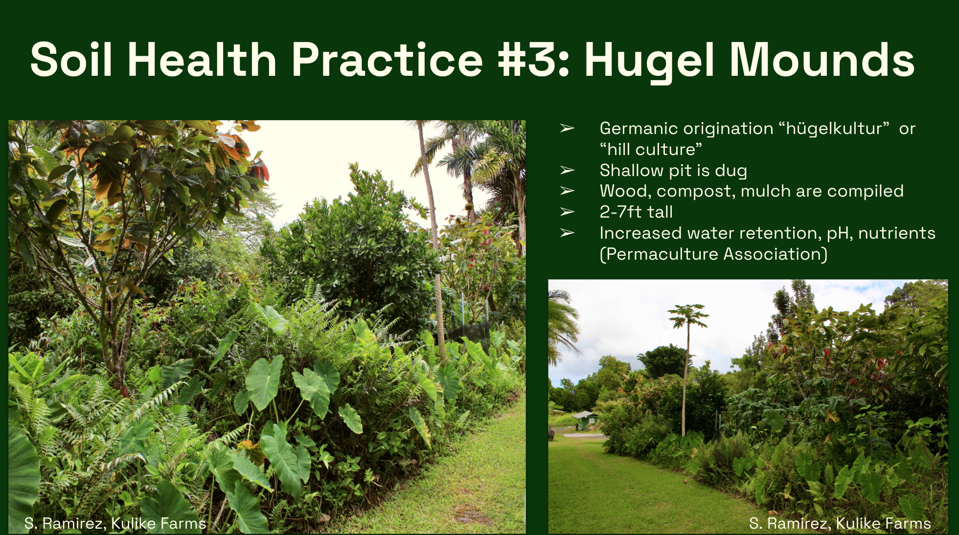 Hugel mound construction